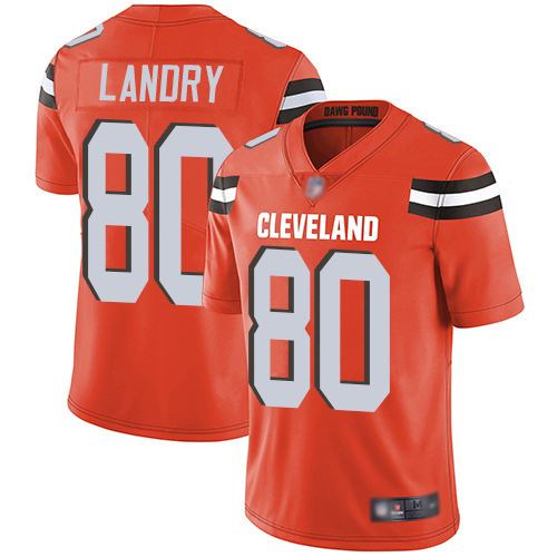 Cleveland Browns Jarvis Landry Men Orange Limited Jersey #80 NFL Football Alternate Vapor Untouchable